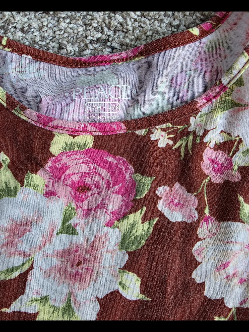 The Children's Place Brown Floral Long Sleeve Dress - Picture 3 of 3